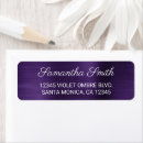 Search for dark purple return address labels Elegant