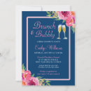 Search for navy and pink bridal shower invitations Brunch