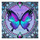Search for stained glass butterfly art Purple