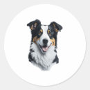 Search for wolf face round stickers Pug