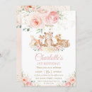 Search for floral girl birthday invitations Pink and gold