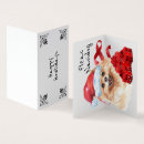 Search for red dog art cards Pomeranian