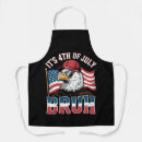Search for funny 4th of july aprons Red white blue