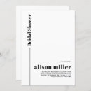 Search for blank bridal shower invitations Minimalist