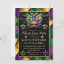 Search for mardi gras quinceanera invitations Gold