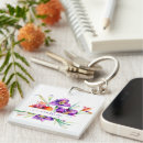 Search for purple iris key rings Watercolor