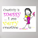 Search for creativity posters Messy