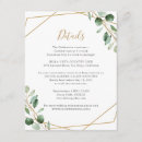 Search for information wedding enclosure cards Details hotel information reception