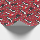 Search for border collie christmas wrapping paper Red
