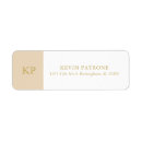 Search for gold text return address labels Stylish