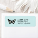 Search for turquoise and black return address labels Aqua
