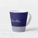 Search for navy blue and white mugs Business