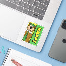 Search for bear fan stickers Retro animation design