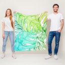 Search for monstera leaf blankets Teal