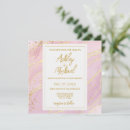 Search for pink marble wedding invitations Gold