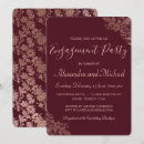 Search for burgundy engagement party invitations Simple