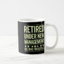 Search for retirement for men mugs Retired