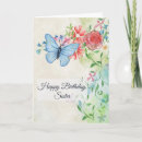 Search for butterfly for sister birthday cards Rose