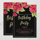 Search for red black gold invitations Roses