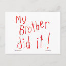 Search for funny brother postcards Humour
