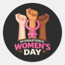 Search for 8 march international womens day stickers Floral fist