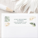 Search for tropical palm tree return address labels Change of address