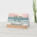 Search for beach wedding bridesmaid cards Summer