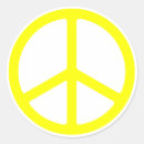 Search for yellow peace sign stickers Anti war