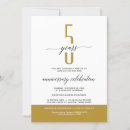 Search for business anniversary invitations Gold
