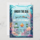 Search for sea animals birthday invitations Shark