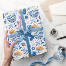 Search for hanukkah candles wrapping paper Chanukah