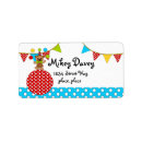 Search for carnivals return address labels Colourful