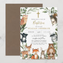 Search for woodland christening invitations Animals