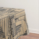 Search for black and tan tablecloths Geometric