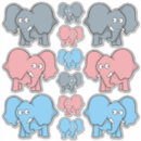 Search for cartoon baby elephant stickers Animal