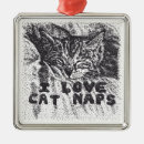Search for sleeping cat christmas tree decorations Kitten
