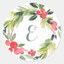 Search for watercolor monogram stickers Berries