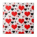 Search for heart shaped tiles Red and black