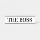 Search for funny boss name plates Desk