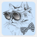 Search for hipster cat stickers Glasses
