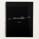 Search for cute girly planners Black and white