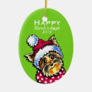 Search for yorkie christmas tree decorations Cute