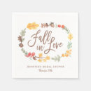 Search for fall in love napkins Watercolor