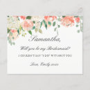 Search for peach bridesmaid cards Floral
