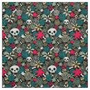 Search for cute halloween fabric Sugar skull