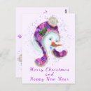 Search for snowman painting postcards Fun