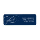 Search for blue graduation return address labels Calligraphy script