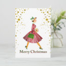 Search for 1950s christmas invitations Red