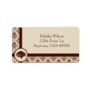 Search for crimson return address labels Red