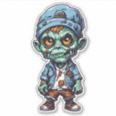 Search for zombie cartoon stickers Undead